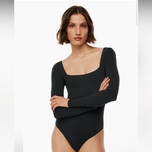 Babaton long sleeve square neck bodysuit